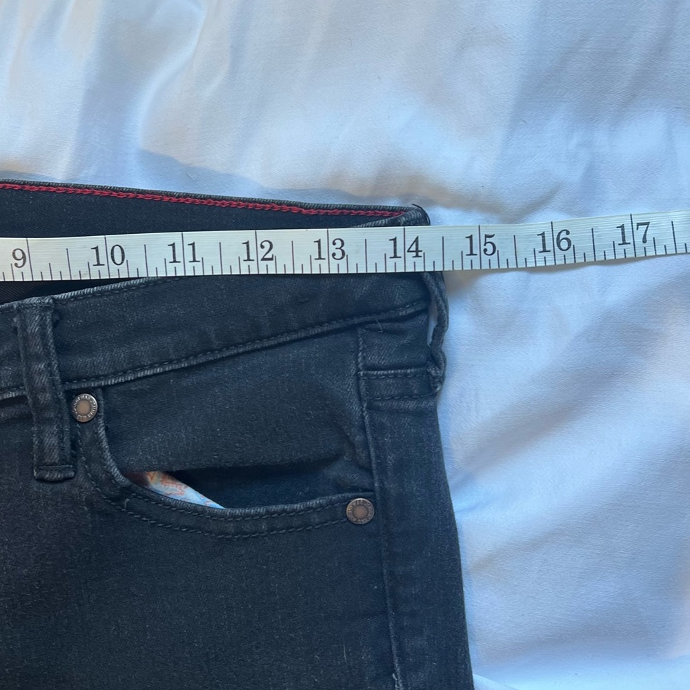 Johnny Was Black Demin Jeans Size 27 - Picture 7 of 11
